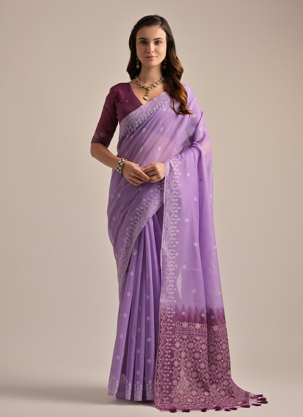 Traditional Weaving Zari Cotton Saree - S7721