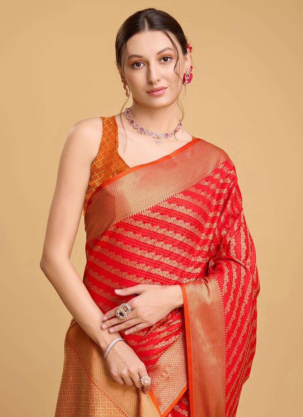 Classic Jacquard Work Patola Silk Saree - S5648