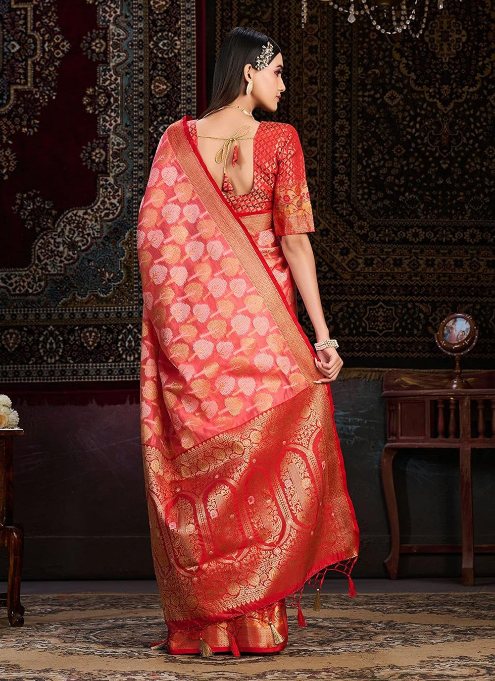 Classic Weaving Zari Kanjivaram Silk Saree - S5322