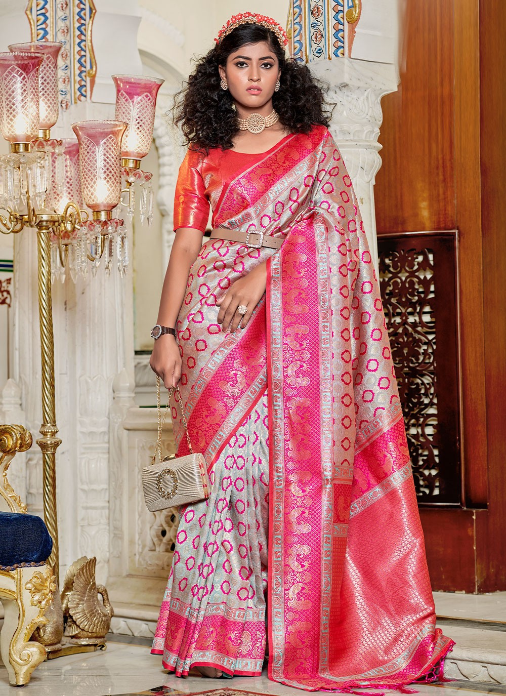 Saree Weaving Zari Banarasi Silk Saree - S2518