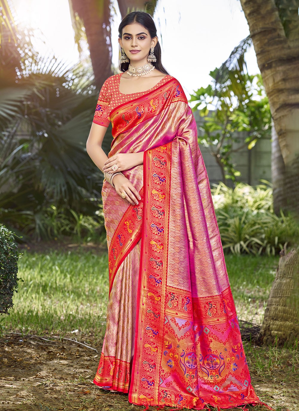 Weaving Zari Silk Saree - S12154