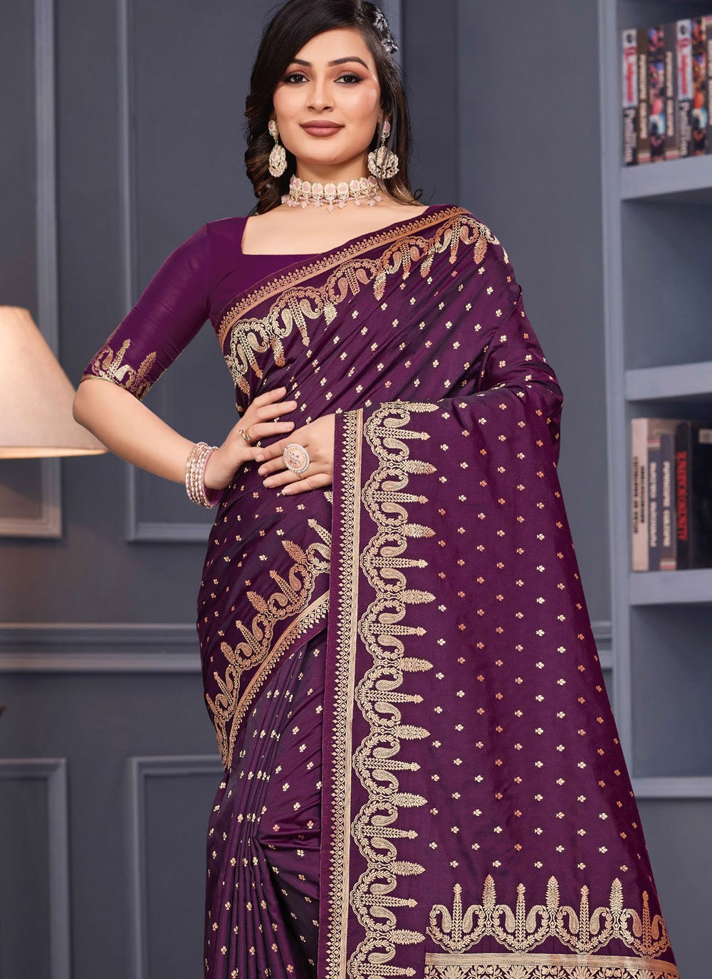 Weaving Zari Silk Saree - S12195