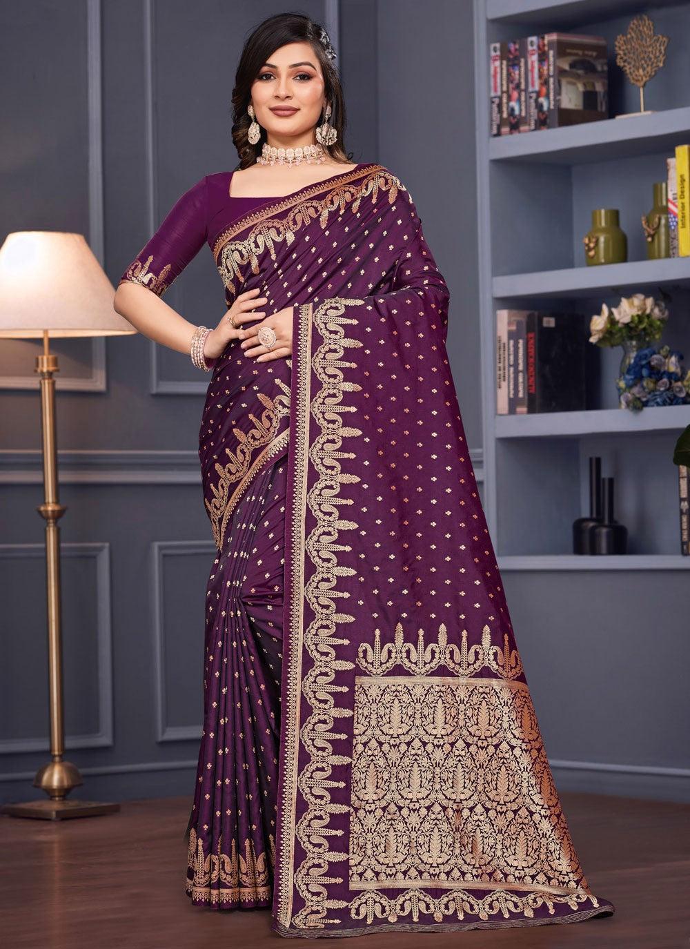 Weaving Zari Silk Saree - S12195