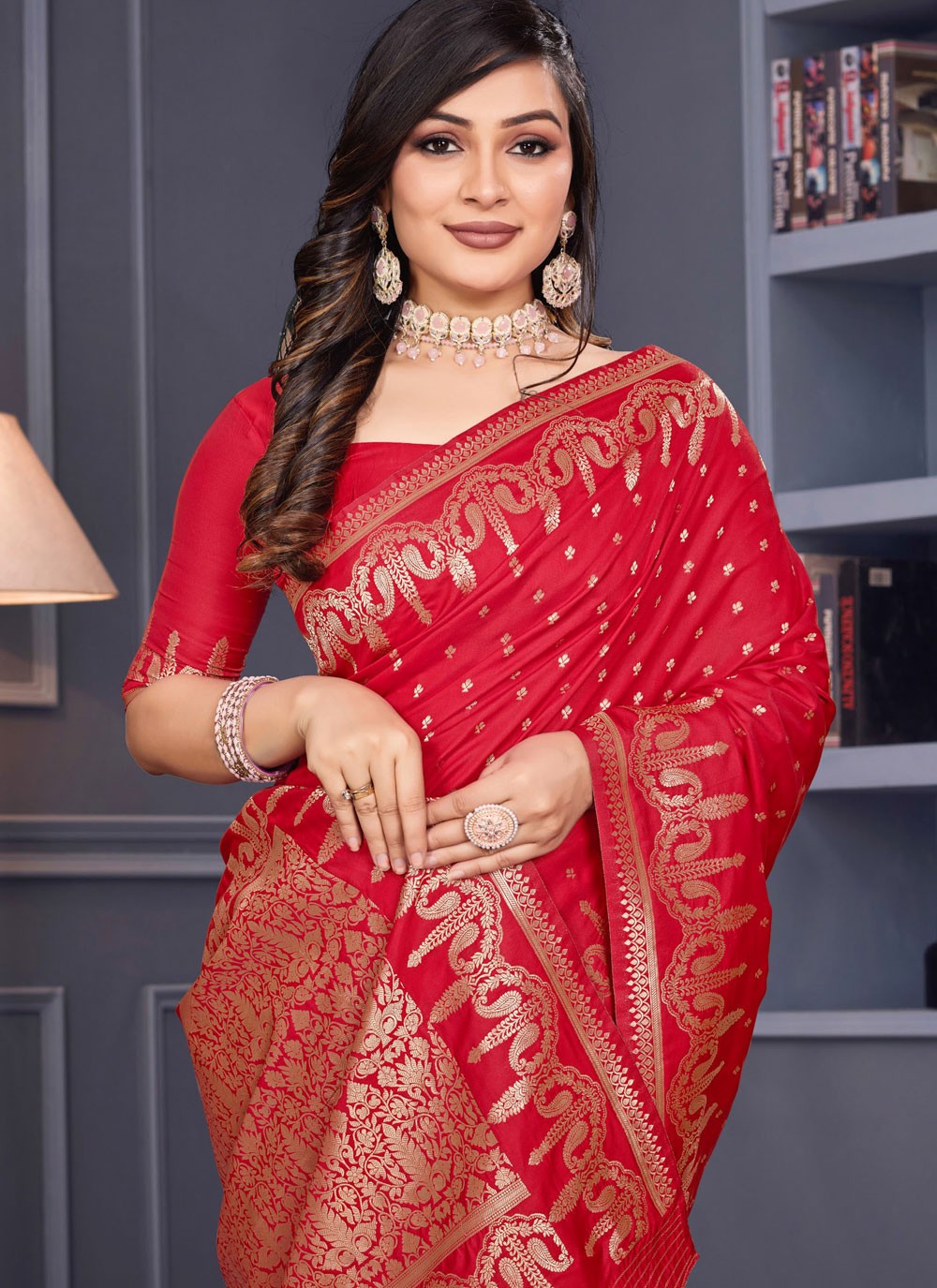 Weaving Zari Silk Saree - S12195