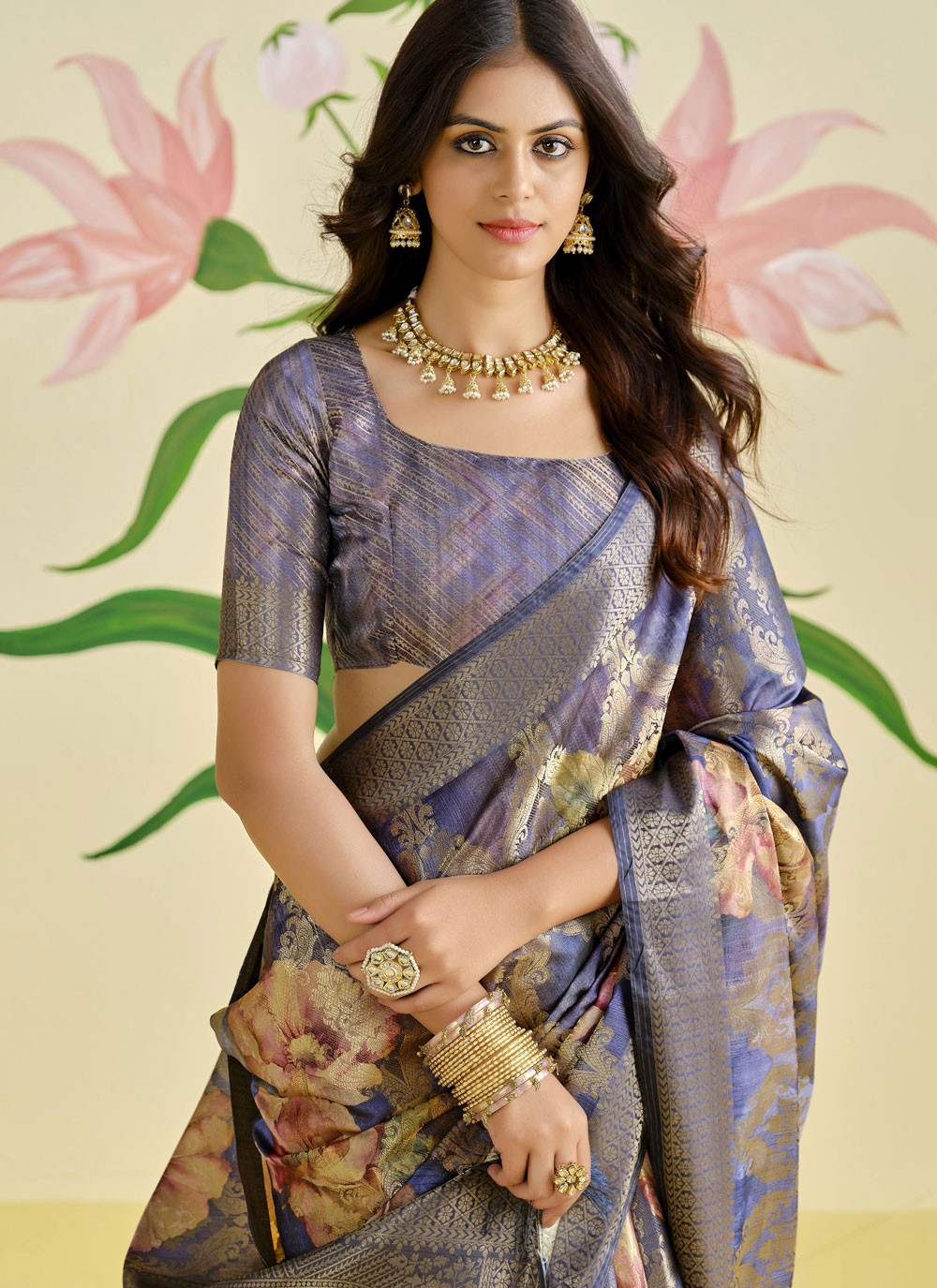 Classic Weaving Zari Silk Saree - S9657