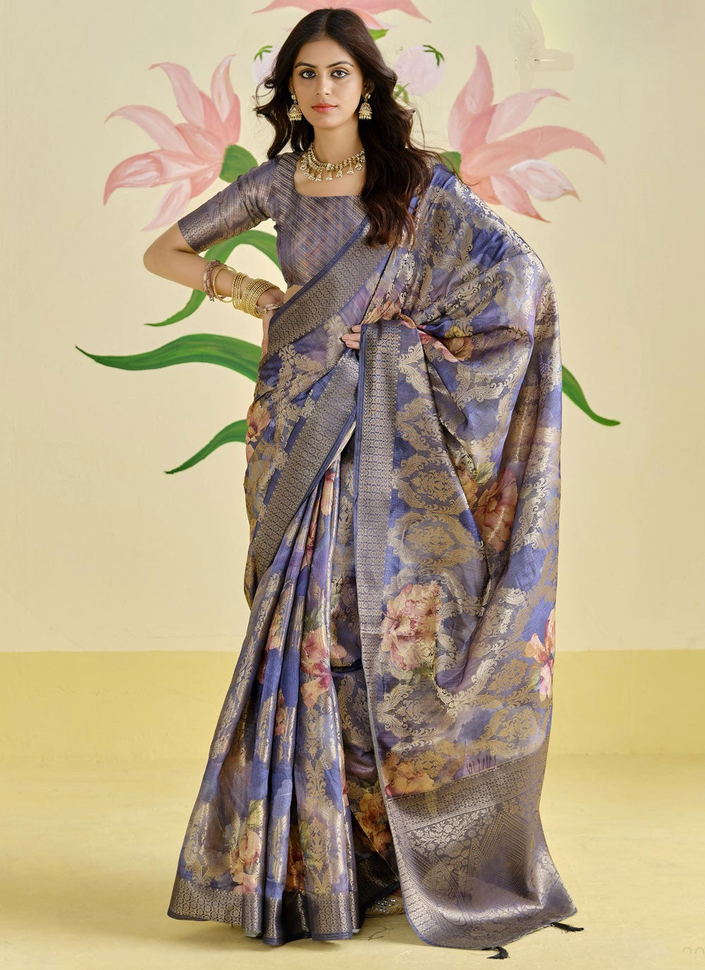 Classic Weaving Zari Silk Saree - S9657