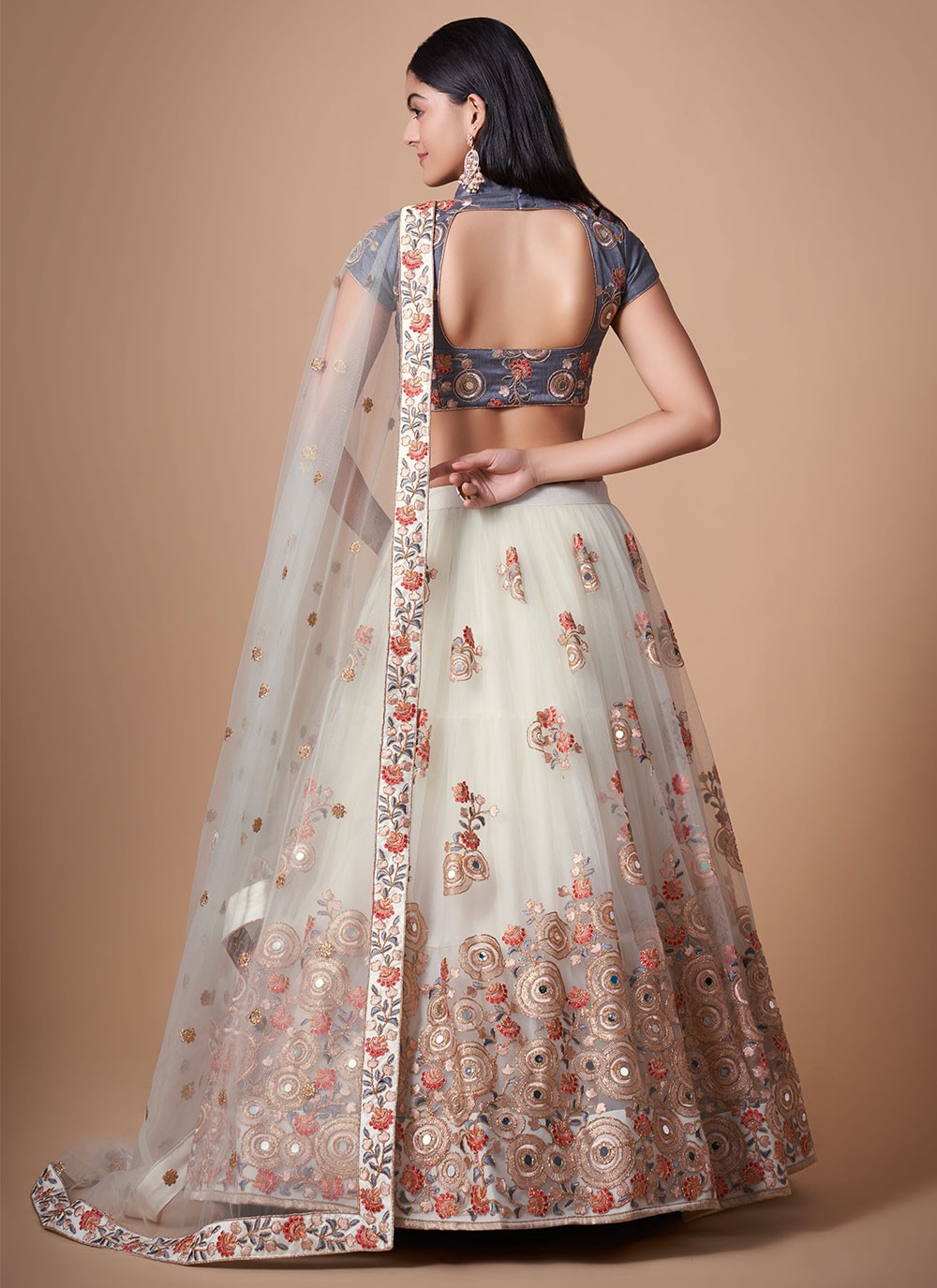 Dori Work Net A - Line Lehenga - L0777