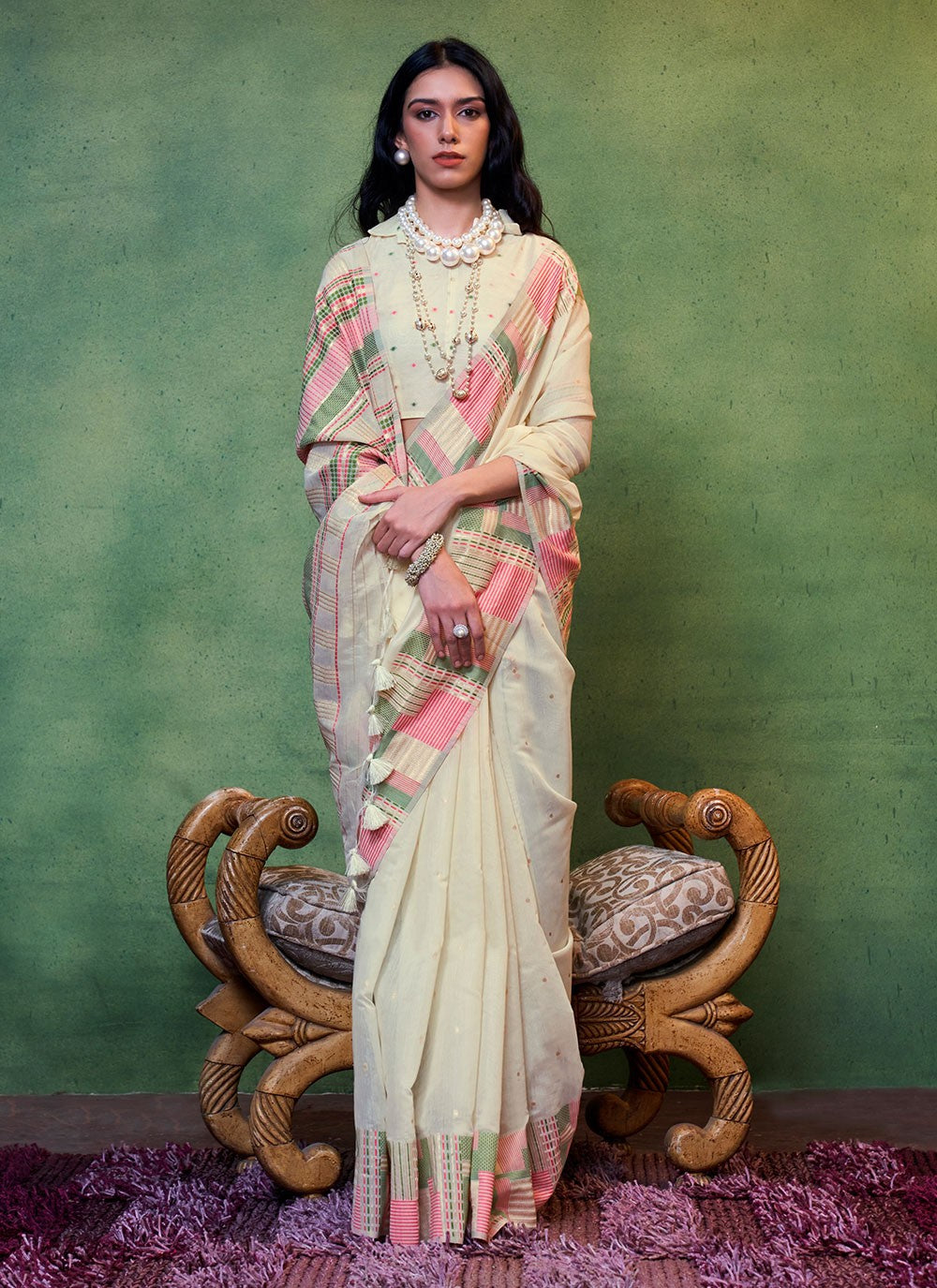 Classic Woven Cotton Saree - S6190