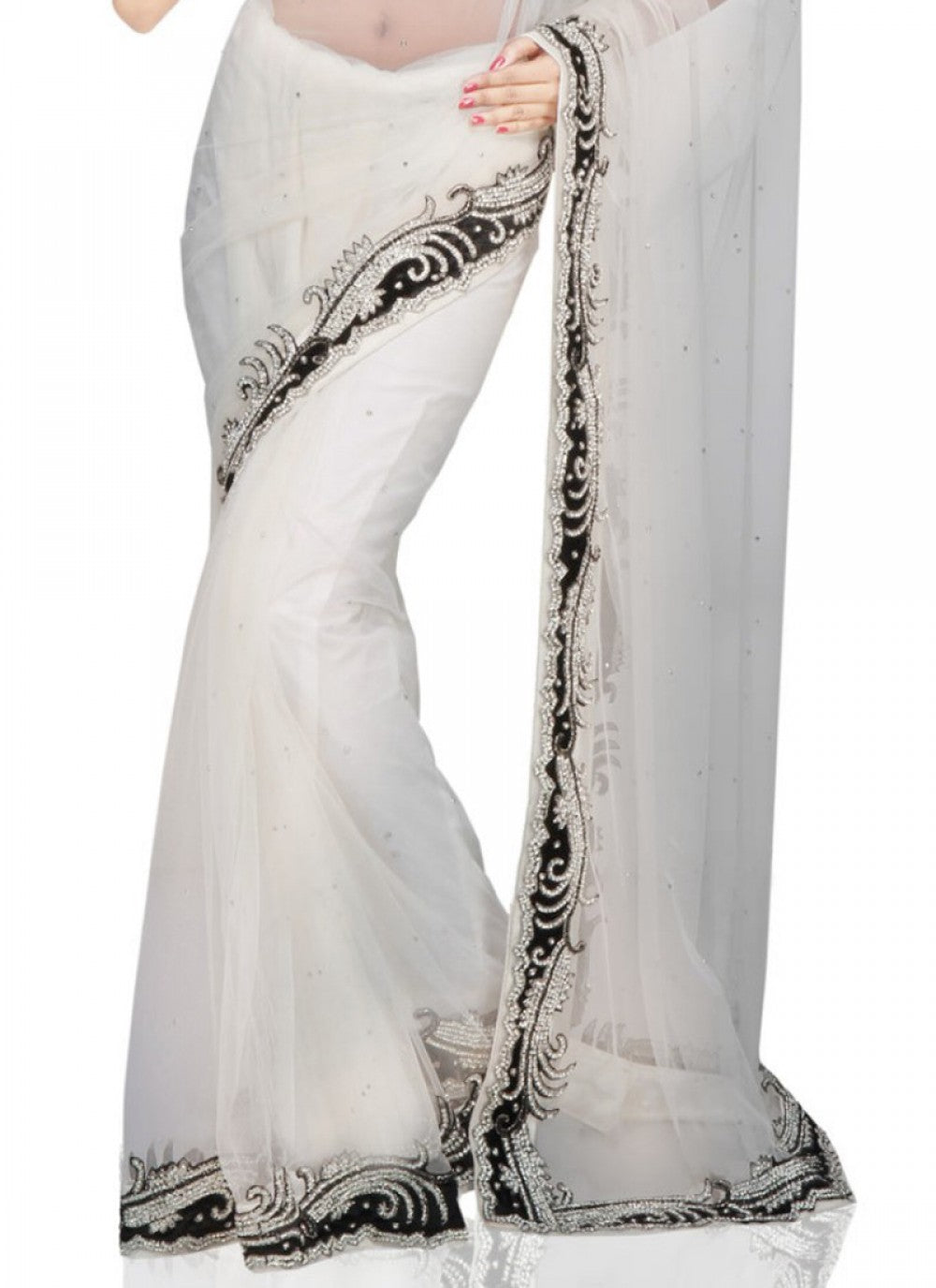 Classic Cutdana Net Saree - S1746