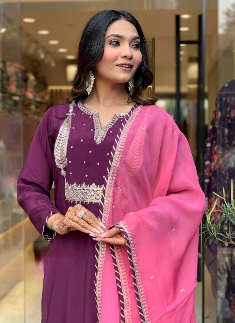 Chanderi , Viscose Salwar Suit - T3201