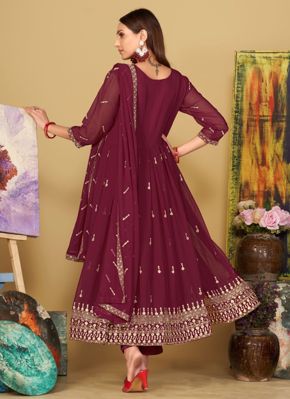 Georgette Salwar Suit - T2262