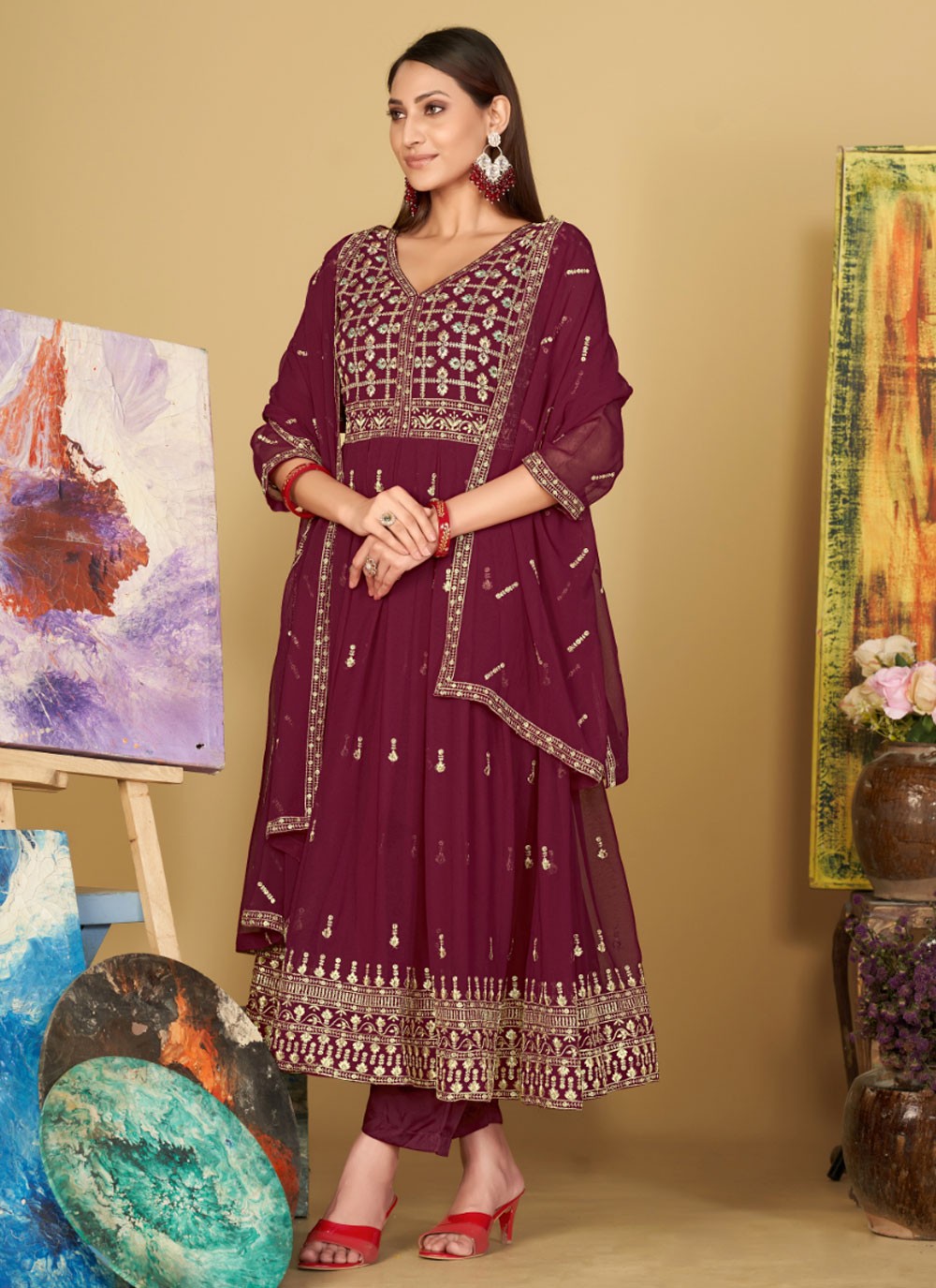 Georgette Salwar Suit - T2262