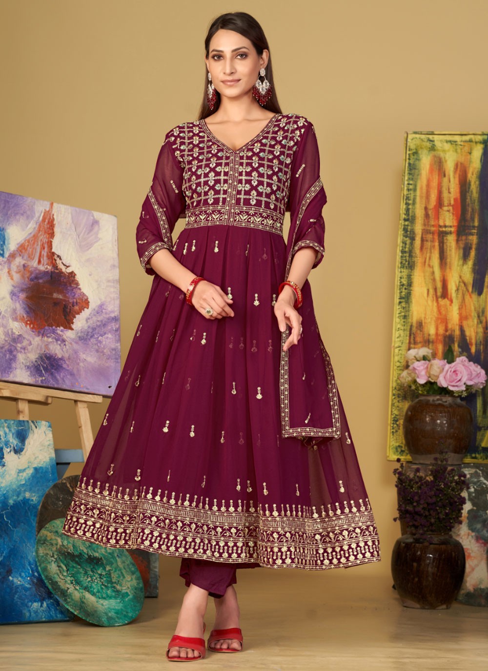 Georgette Salwar Suit - T2262