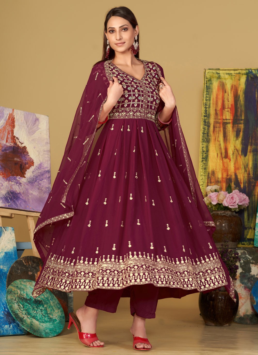 Georgette Salwar Suit - T2262