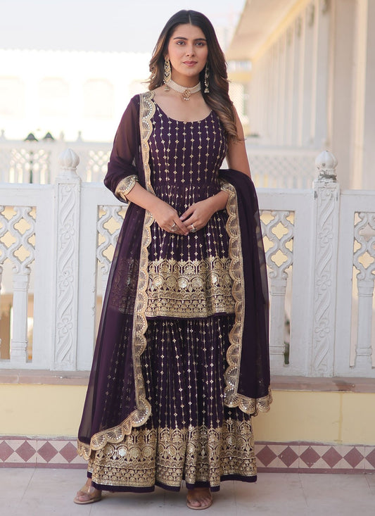 Faux Georgette Salwar Suit - T2144