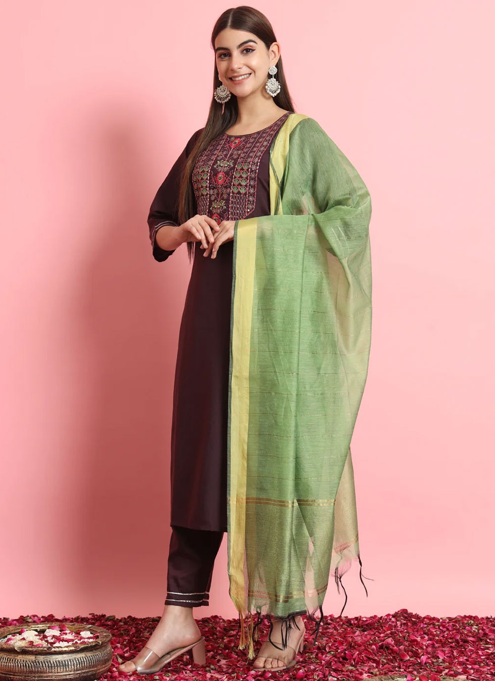 Blended Cotton Salwar Suit - T2043