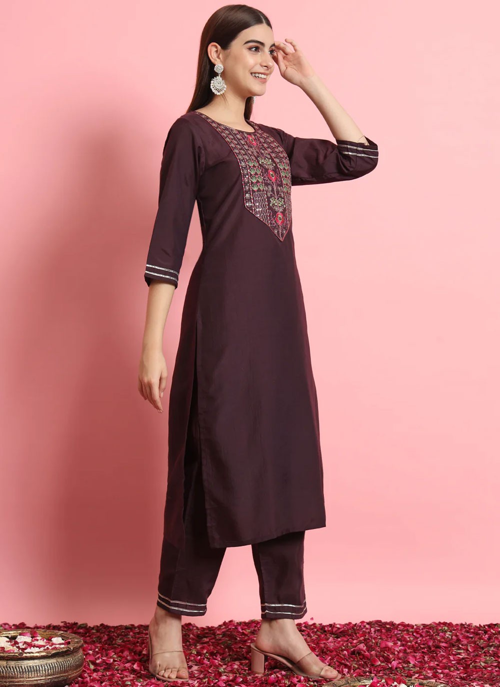 Blended Cotton Salwar Suit - T2043