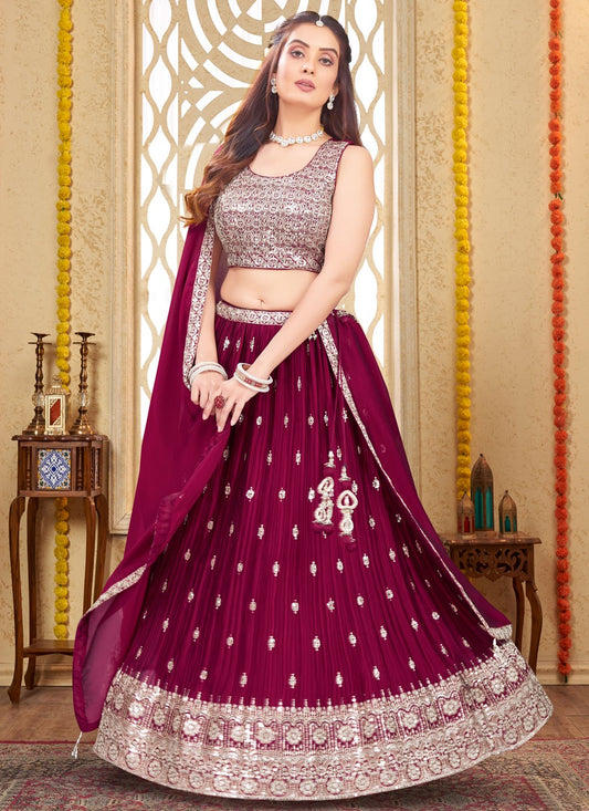 Embroidered Silk Readymade Lehenga Choli - L2650