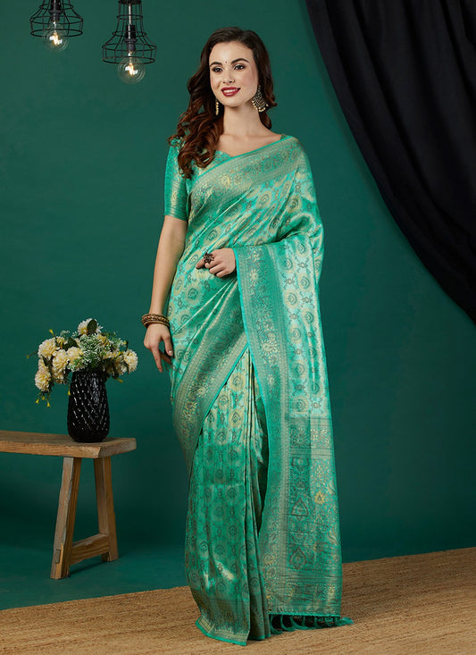 Contemporary Woven Kanjivaram Silk Saree - S10034