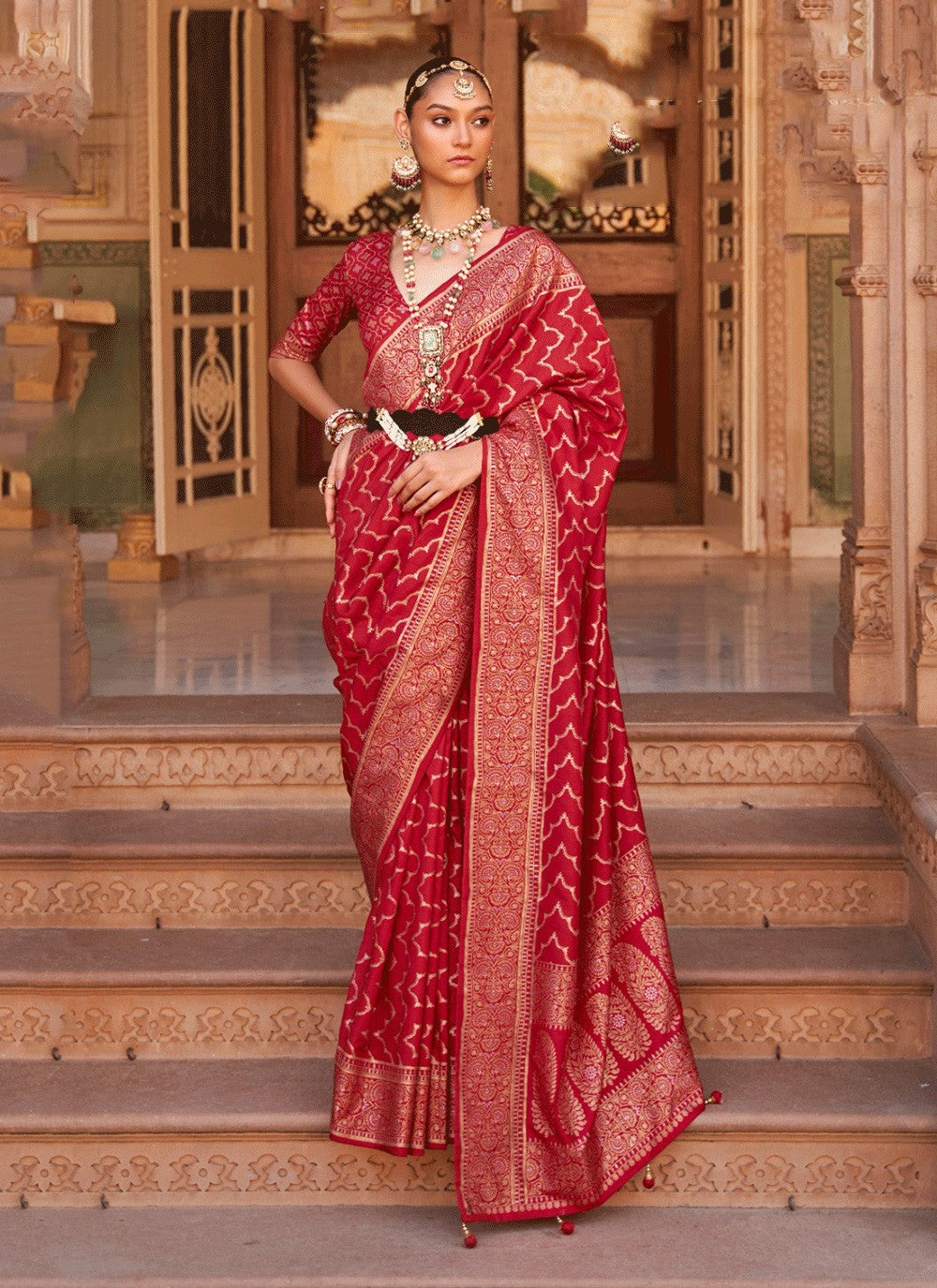 Classic Woven Banarasi Silk Saree - S3230