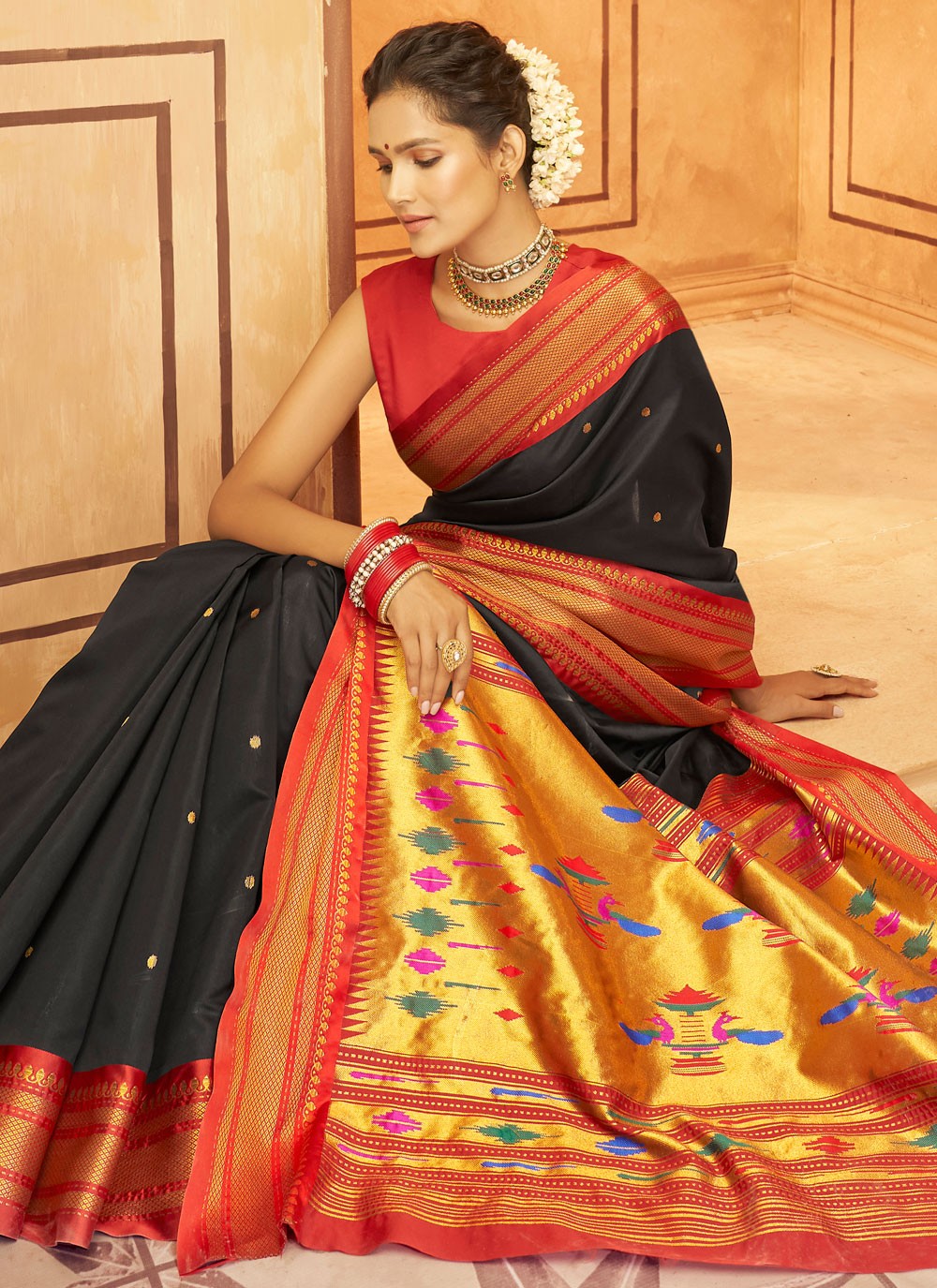 Classic Woven Fancy Fabric Saree - S8959