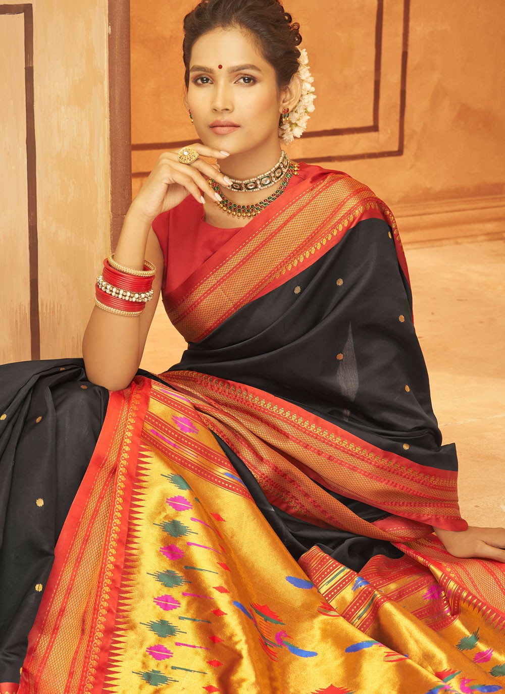 Classic Woven Fancy Fabric Saree - S8959