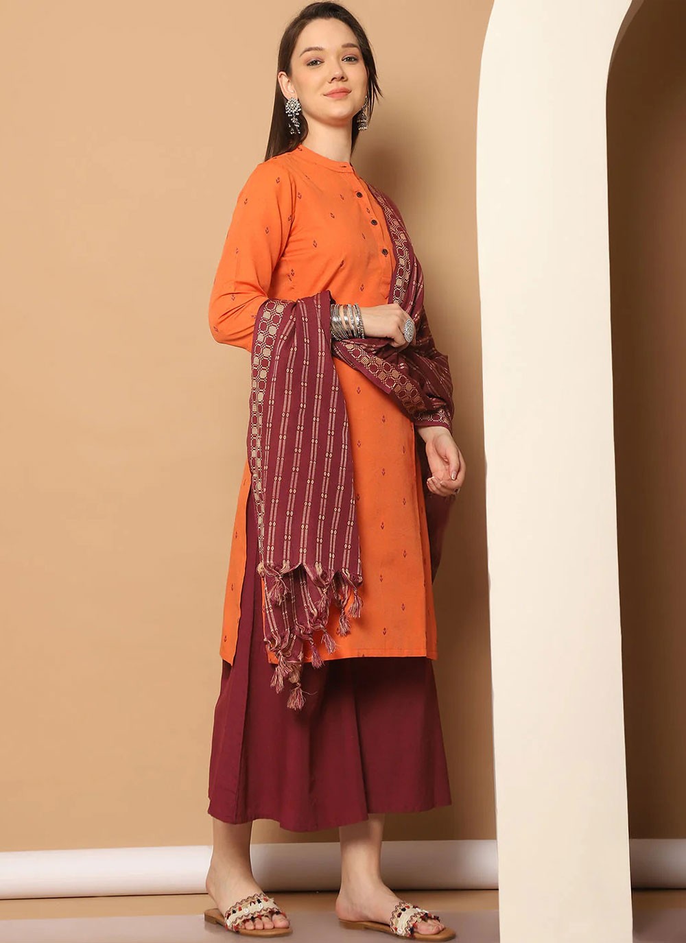 Blended Cotton Salwar Suit - T3972