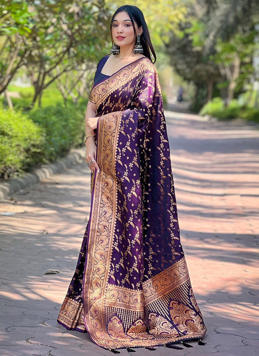 Traditional Woven Banarasi Silk Saree - S8190