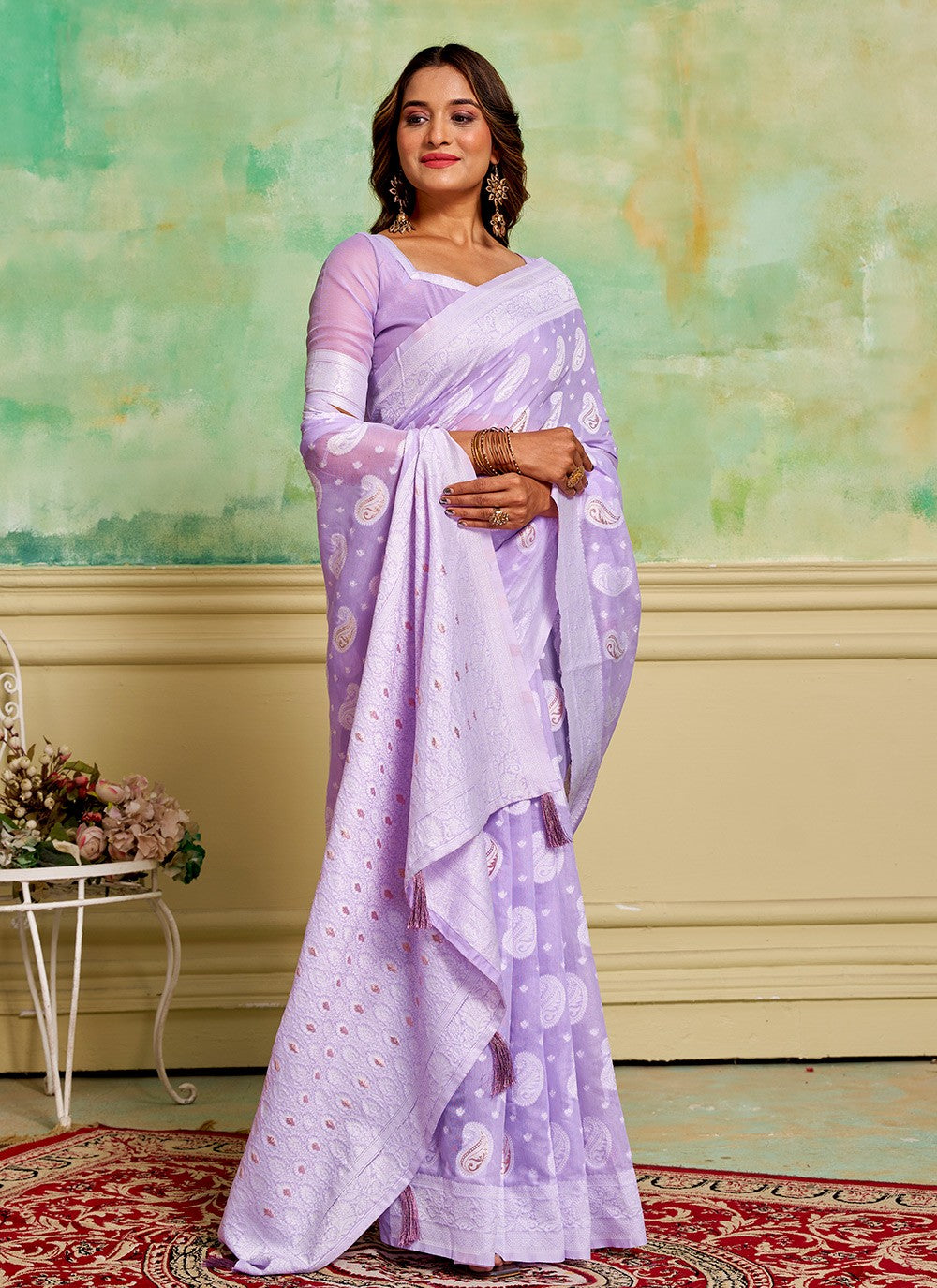 Woven Cotton Saree - S11881