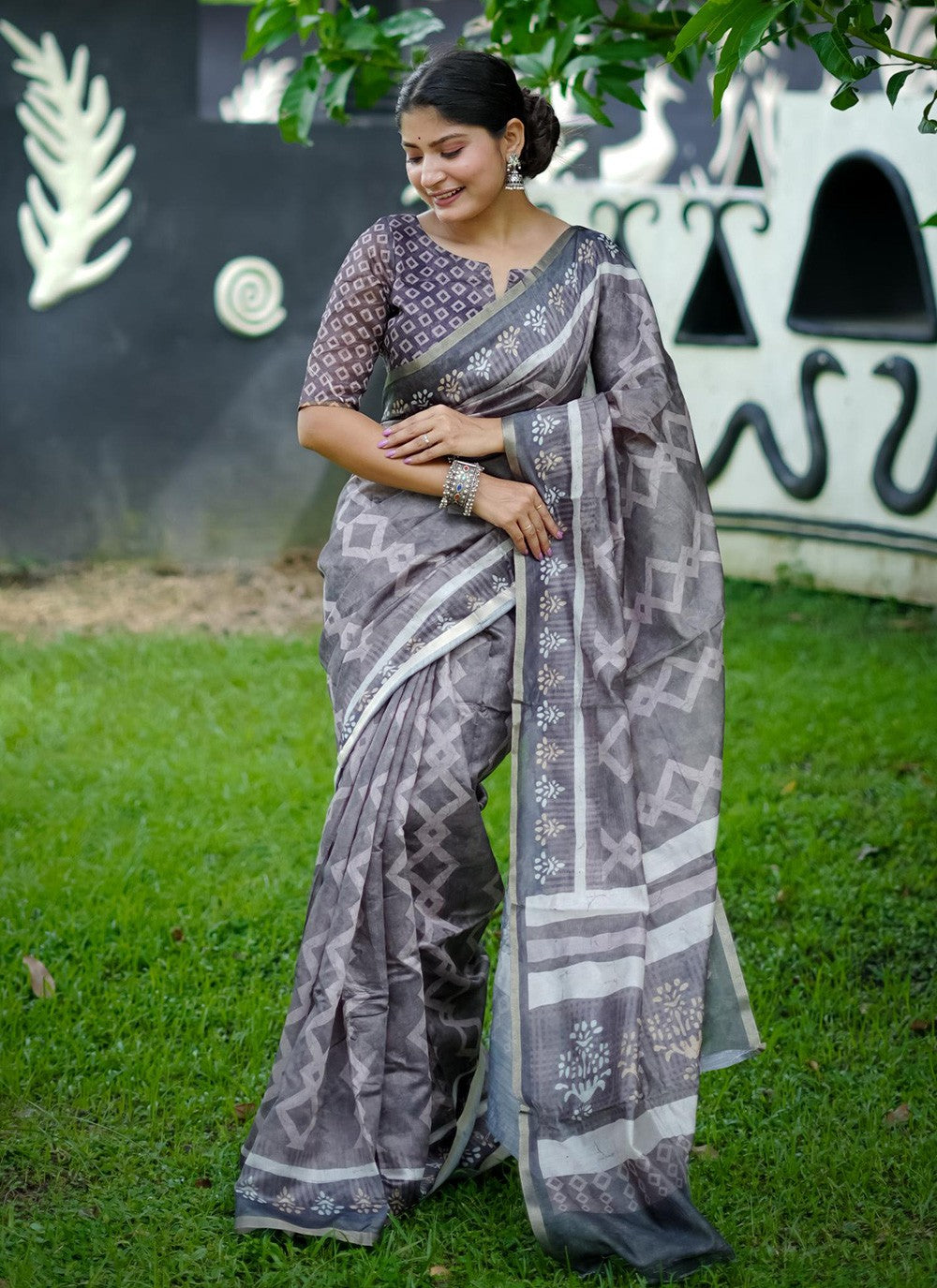 Woven Cotton Saree - S12042