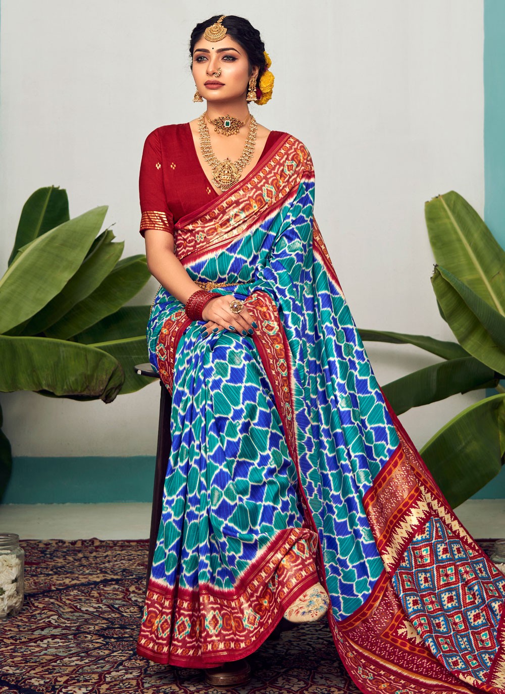 Trendy Polka Dots Cotton Silk Saree - S5382