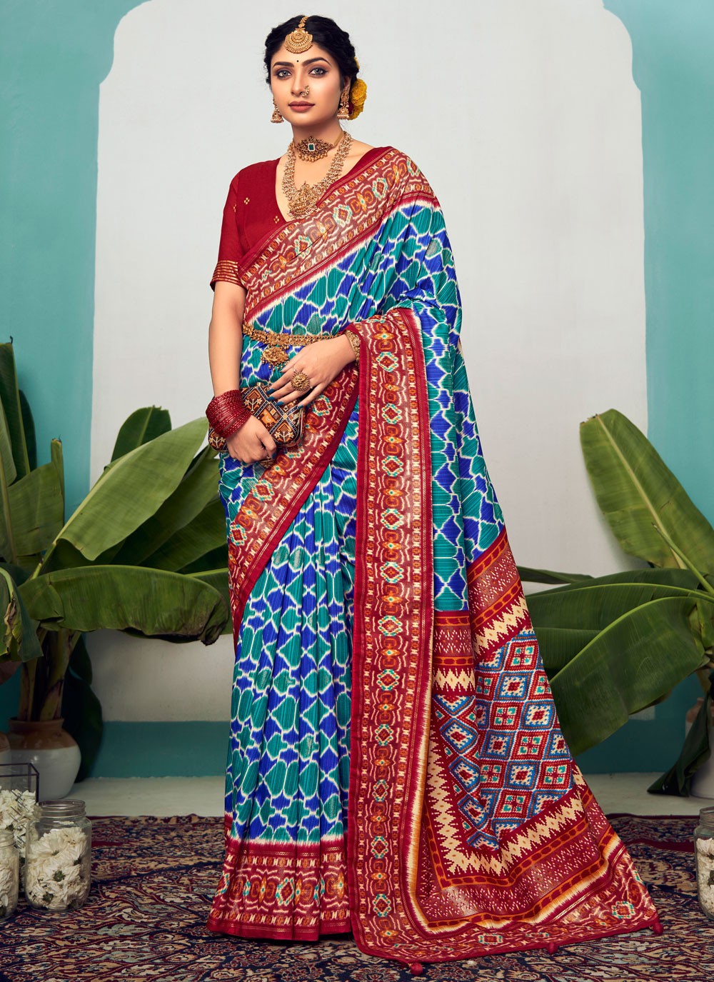 Trendy Polka Dots Cotton Silk Saree - S5382