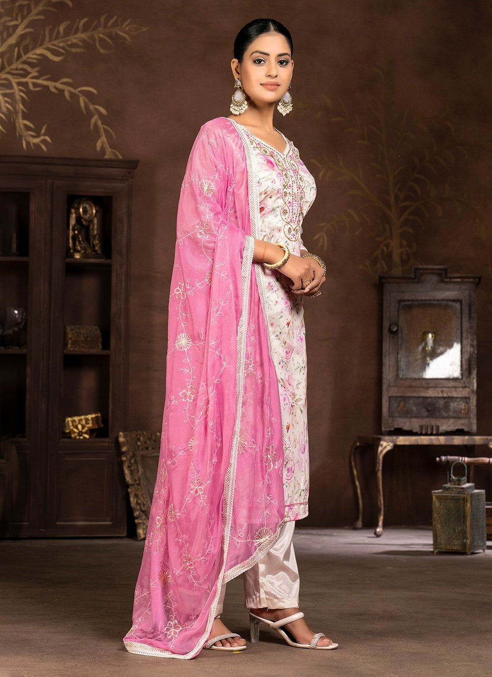 Organza Salwar Suit - T1978