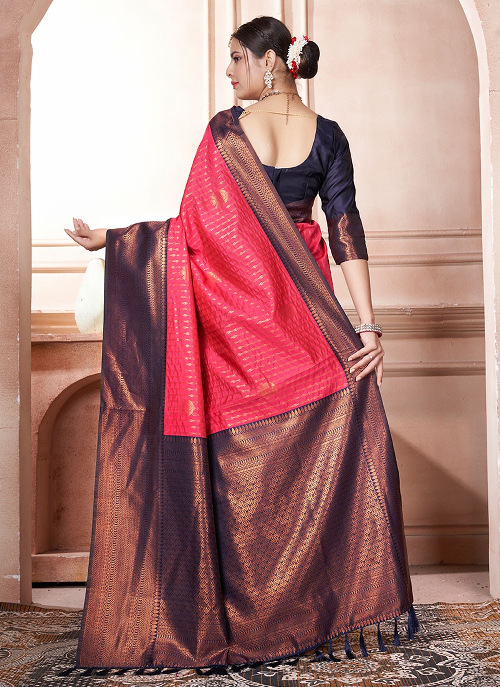 Classic Woven Kanjivaram Silk Saree - S6444