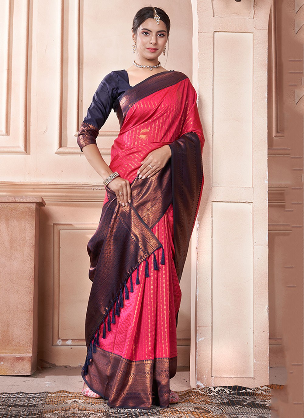 Classic Woven Kanjivaram Silk Saree - S6444