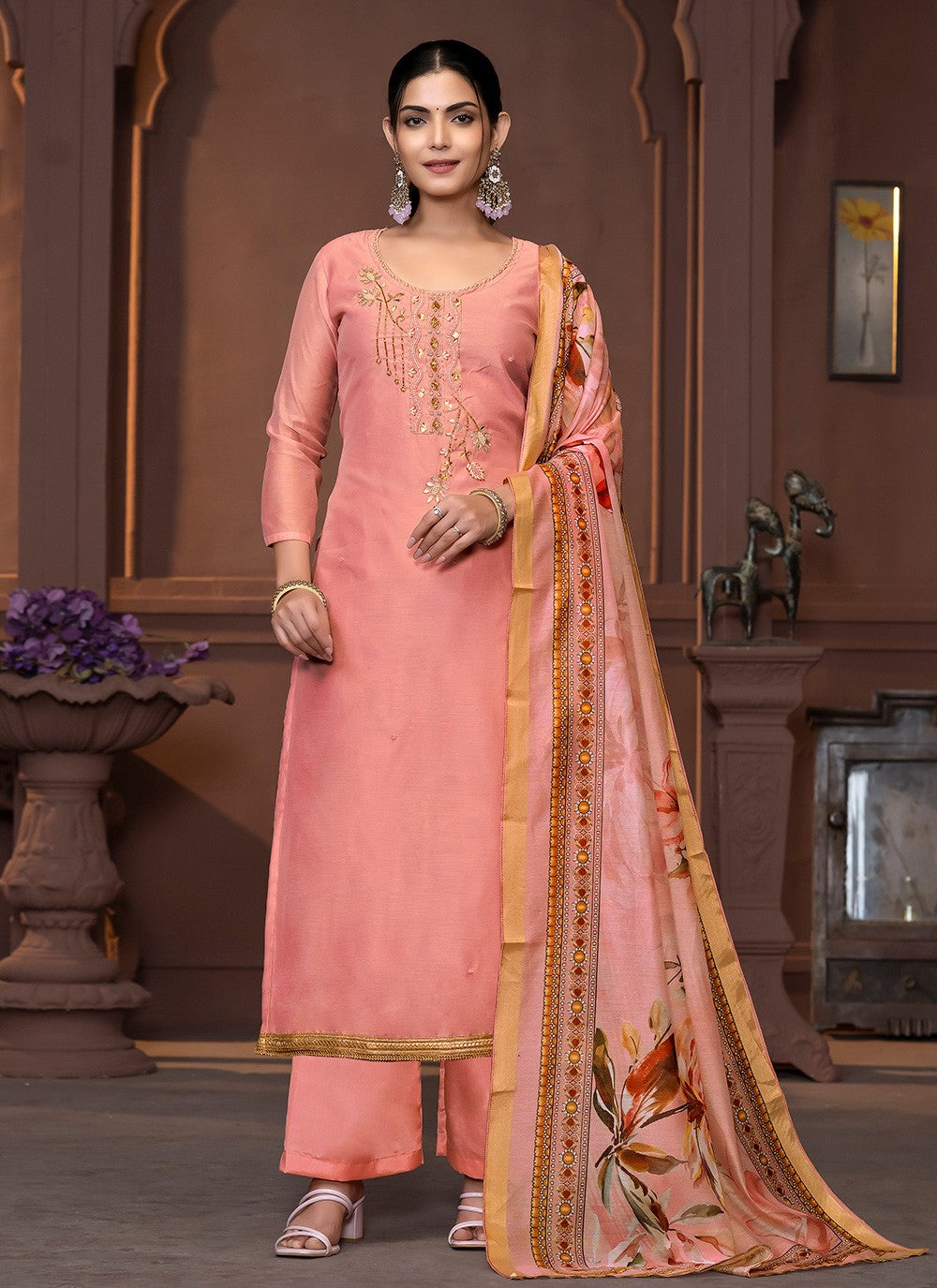 Modal Pant Style Suit - T3457