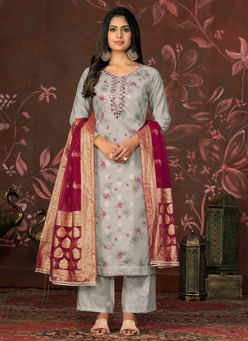 Organza Salwar Suit - T2018