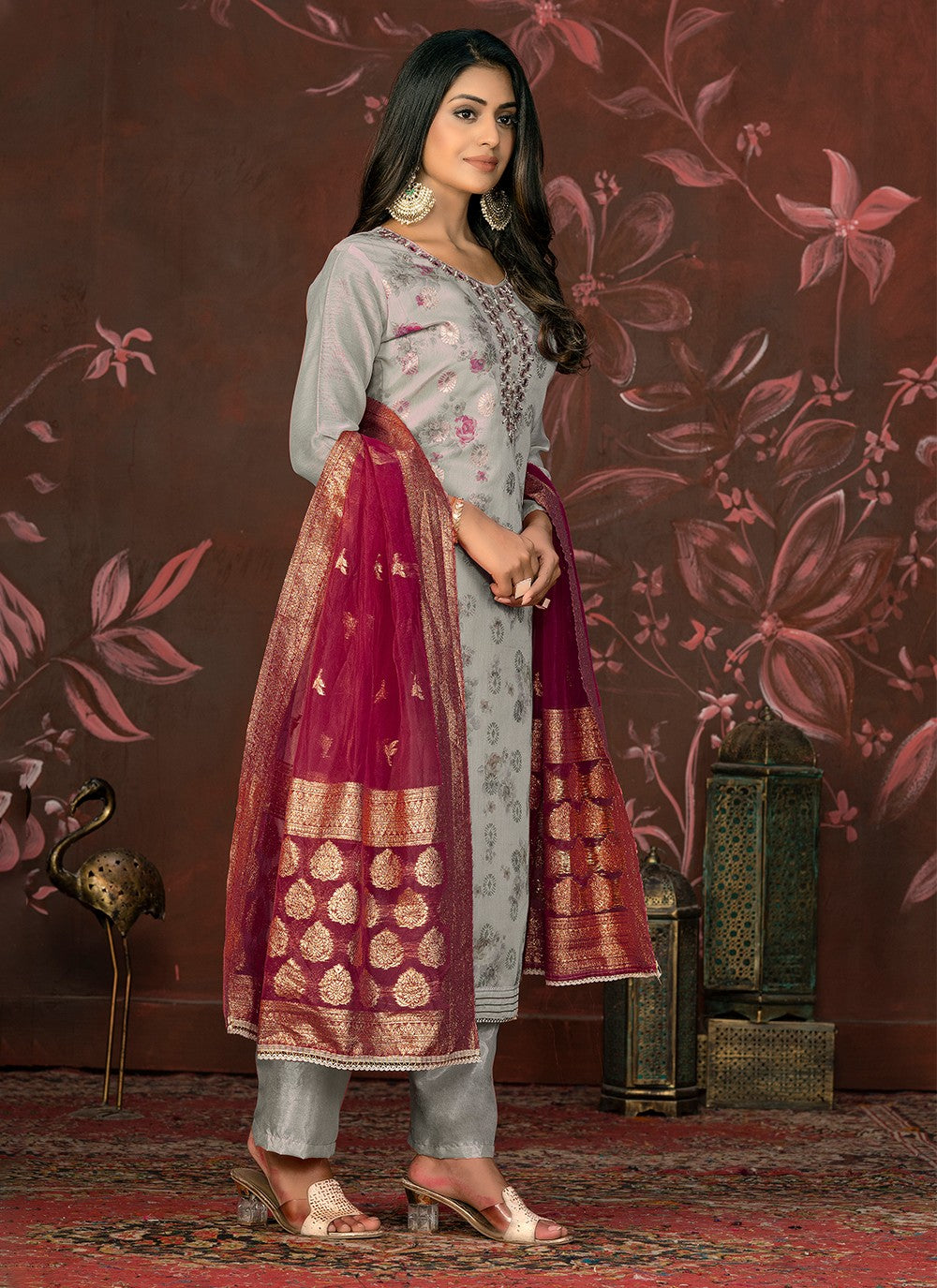 Organza Salwar Suit - T2018