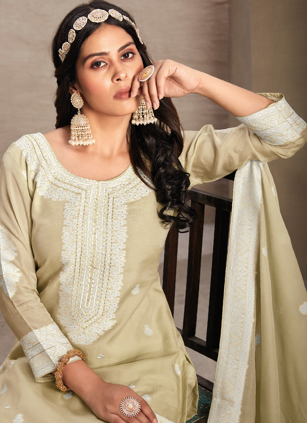 Organza Salwar Suit - T3025