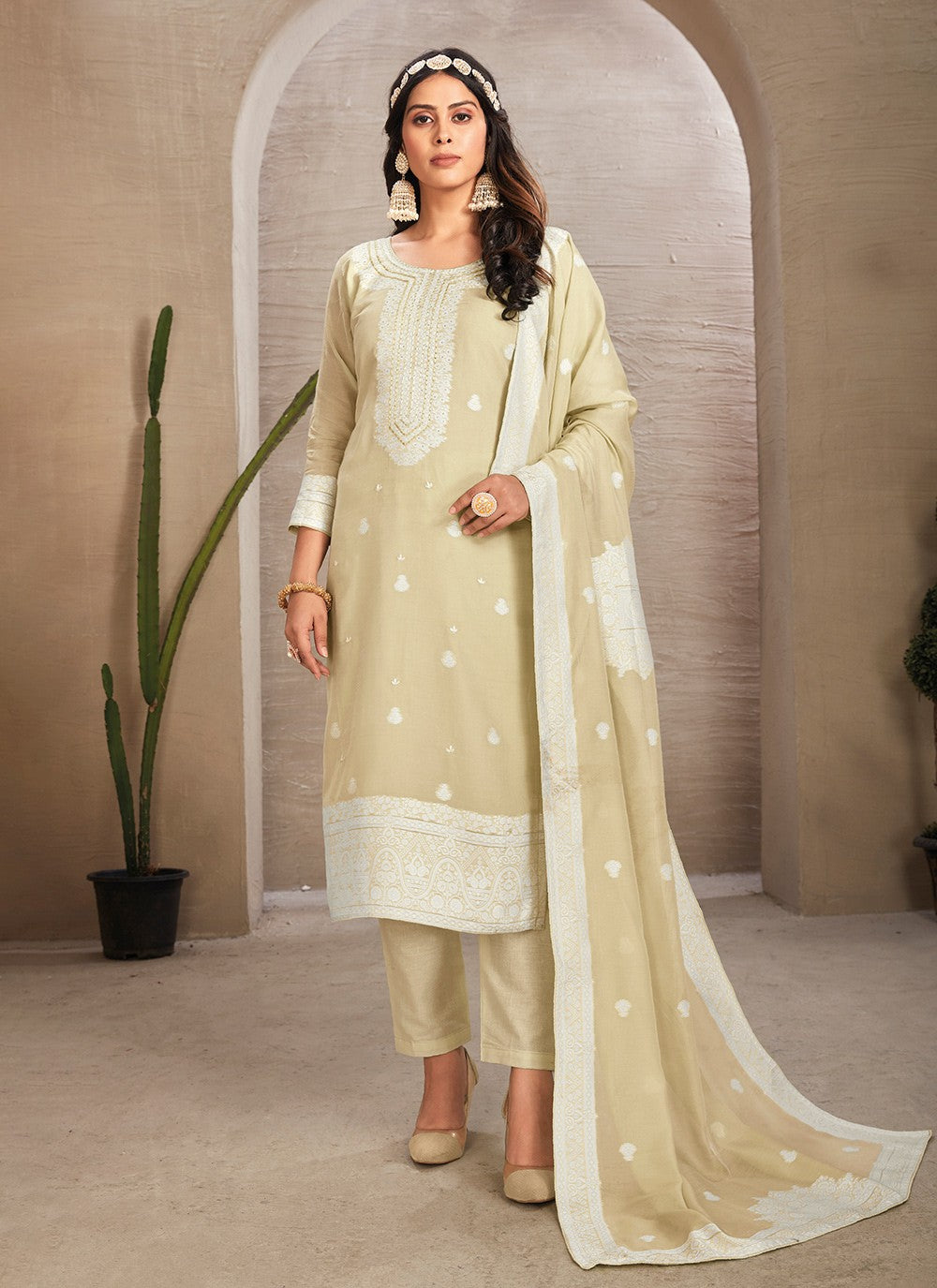 Organza Salwar Suit - T3025