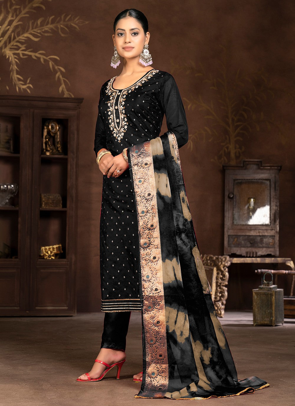 Organza Salwar Suit - T2056