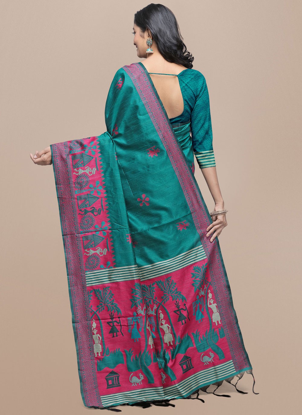 Woven Raw Silk Saree - S11865