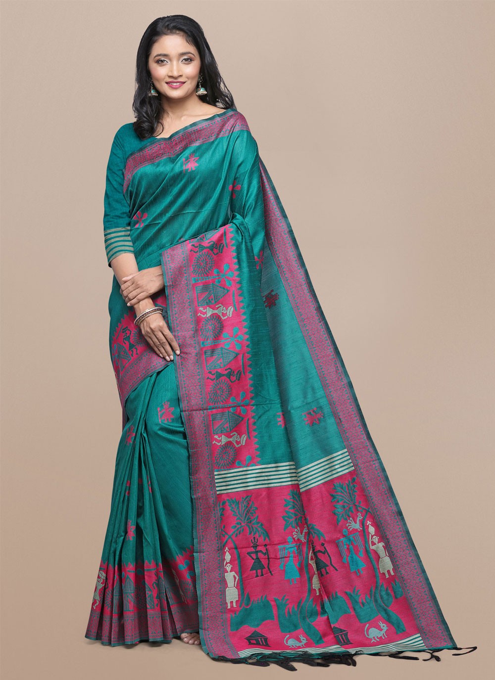 Woven Raw Silk Saree - S11865