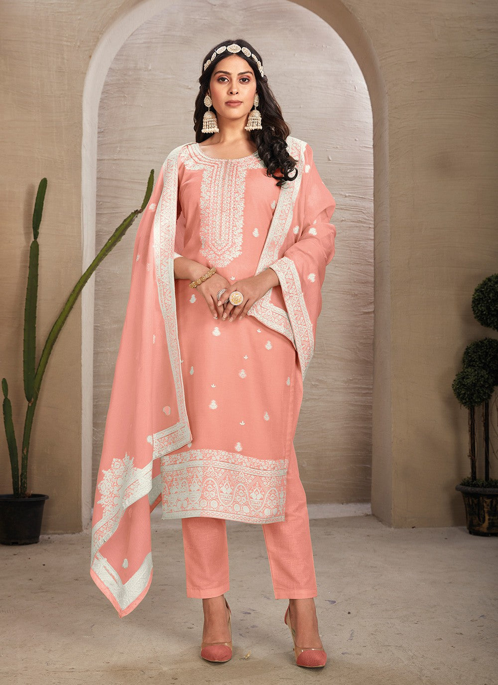 Organza Salwar Suit - T3025