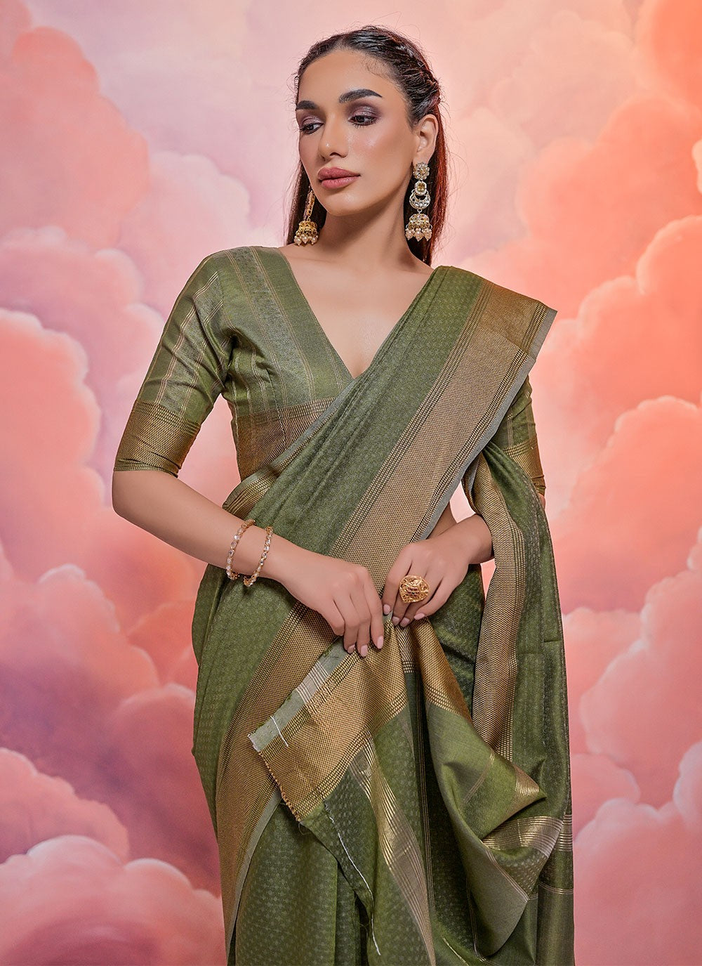 Classic Woven Cotton Saree - S4911