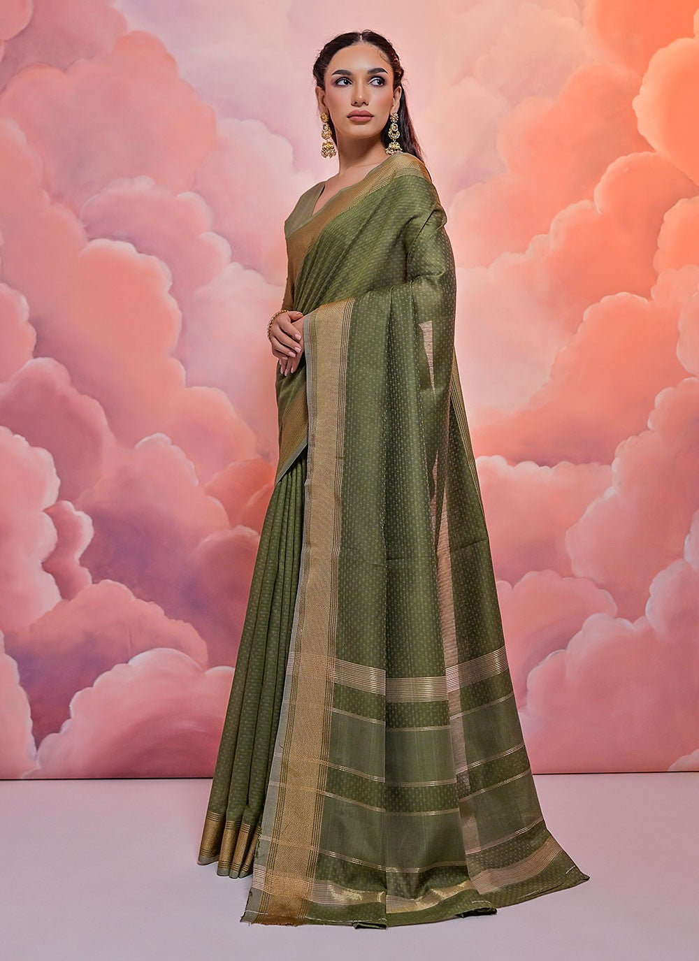 Classic Woven Cotton Saree - S4911