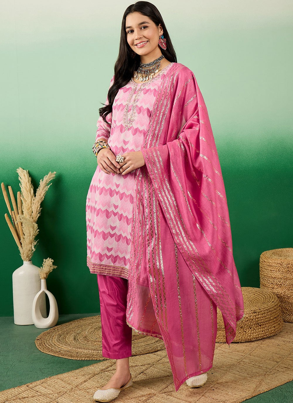 Silk Salwar Suit - T2945