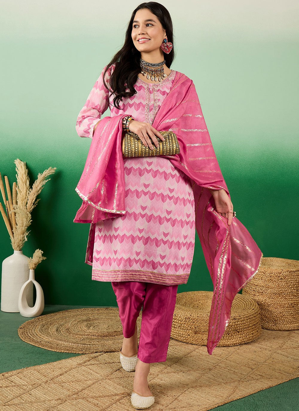 Silk Salwar Suit - T2945