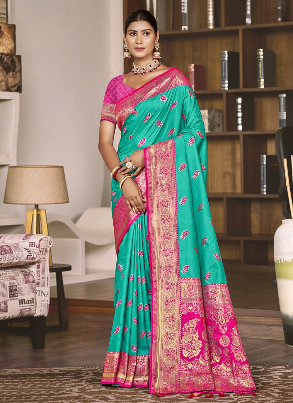 Classic Woven Silk Saree - S9800