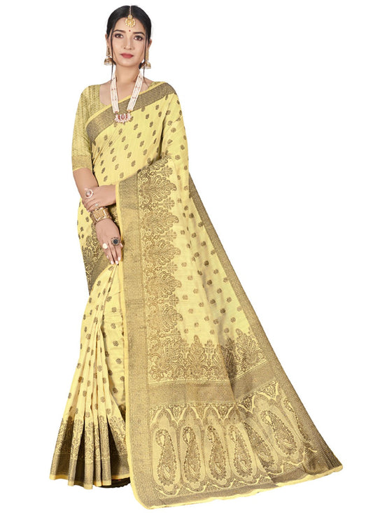 Classic Woven Cotton Saree - S1032